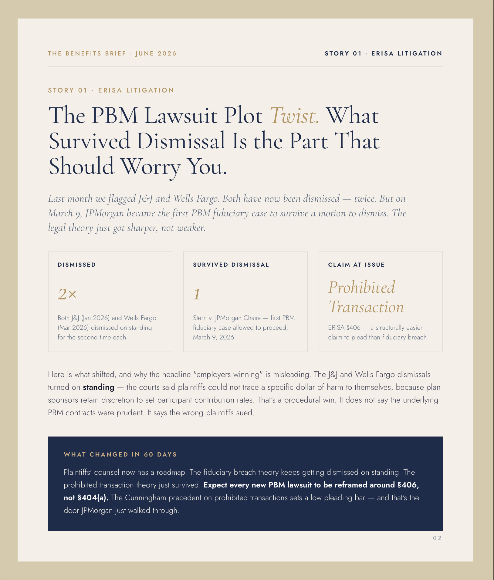 Story 01 — The PBM lawsuit plot twist (page 1)